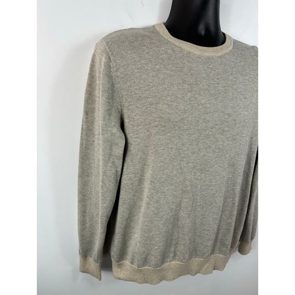 Vineyard Vines Wool Sweater Feeder Stripe Double Knit Crew Size Medium - Picture 9 of 13